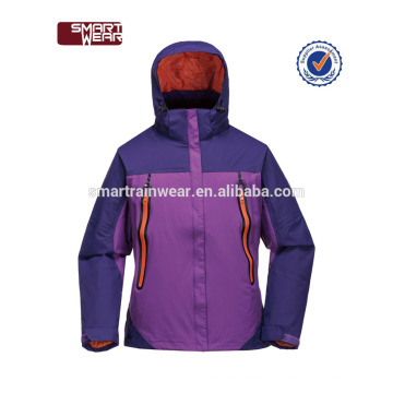 228T Nylon taslon coated PU waterproof and windproof women jacket